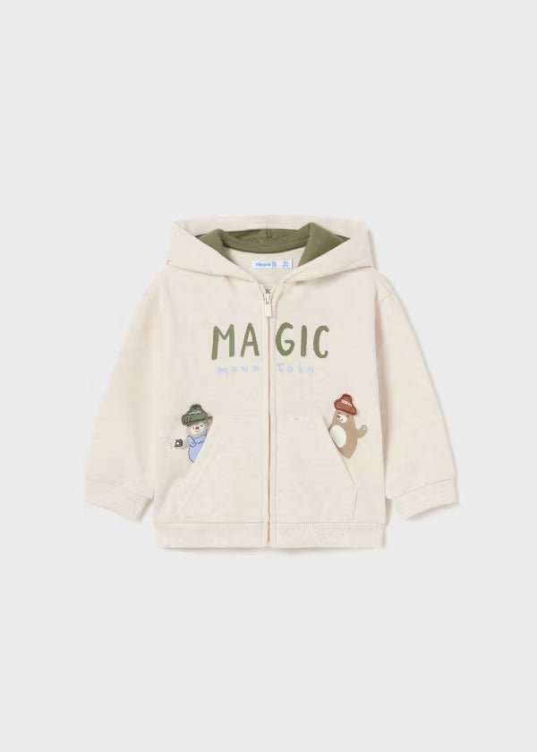 Sudadera Cremallera Interactiva Bebé Latte Vigore Mayoral