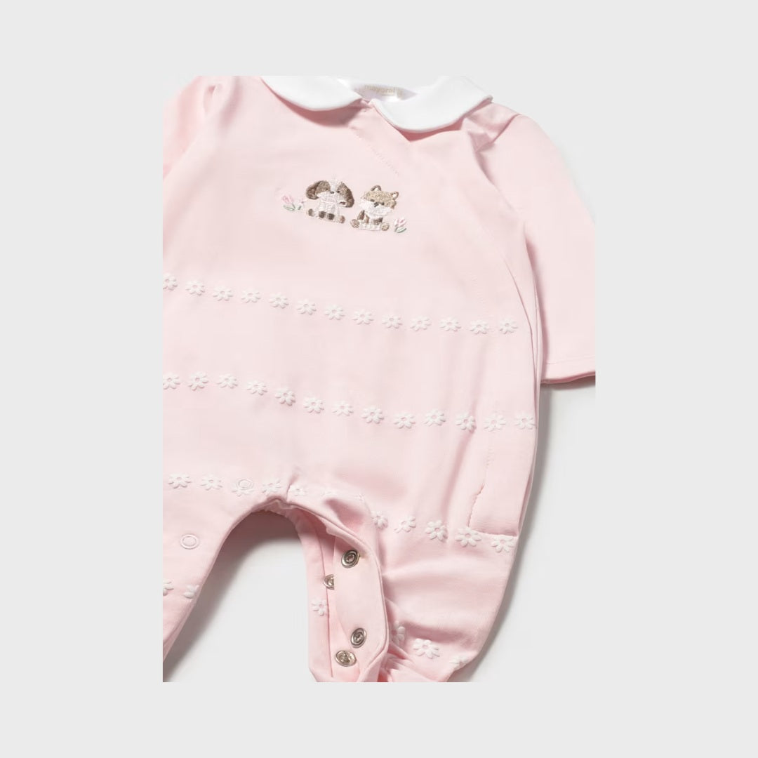 Set 2 Pijama Largo Recien Nacida Rosa Baby Mayoral