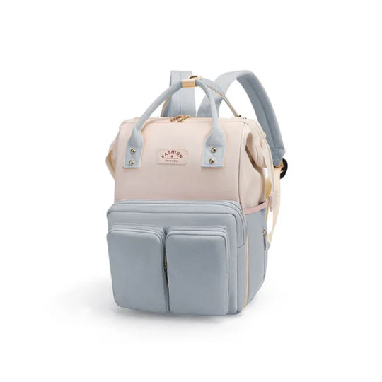 Pañalera Tipo Morral Fashion Azul