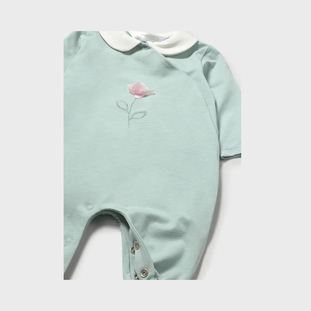 Set 2 Pijama Largo Recien Nacida Aqua Mayoral