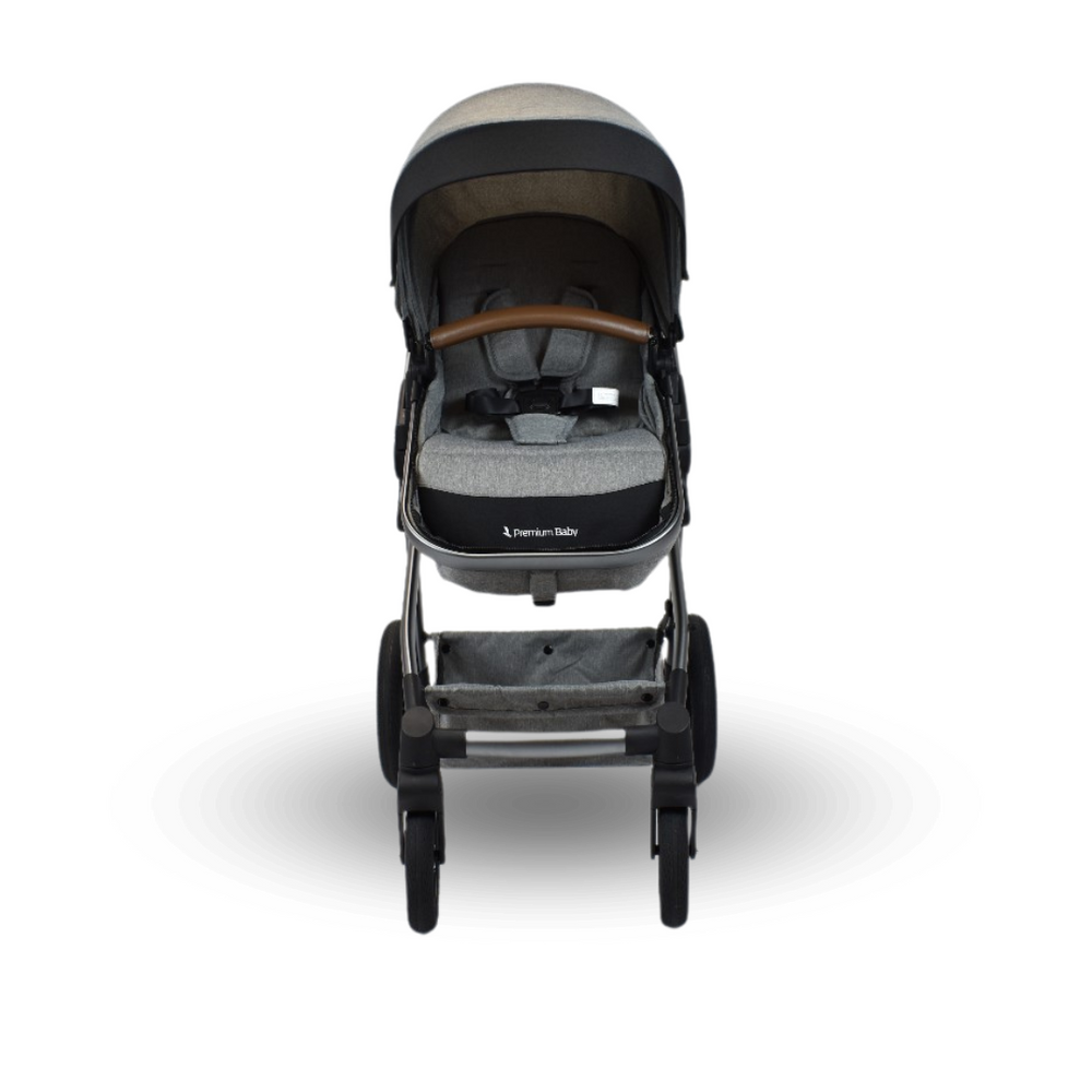 Coche Moises de lujo Abby Gris Premium Baby