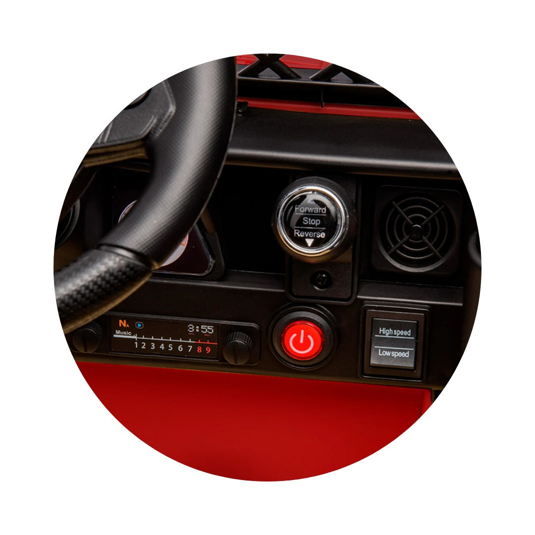 Automóvil Eléctrico Toyota Rojo