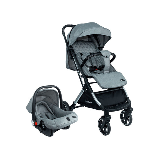 Coche Para Bebe Compacto Travel System Pixel Gris Bebesit