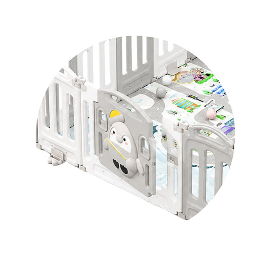 Parque Corral de Juegos X4 Bambule Baby Cuchi Gris