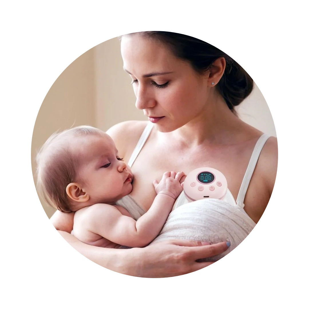 Extractor de Leche Portátil Eléctrico Momeasy Rosa