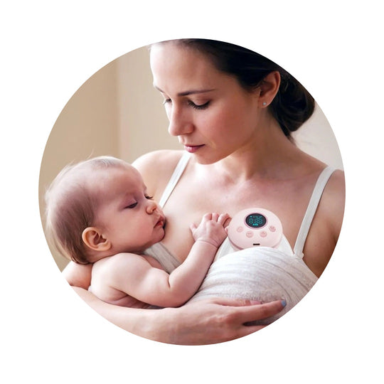 Extractor de Leche Portátil Eléctrico Momeasy Rosa