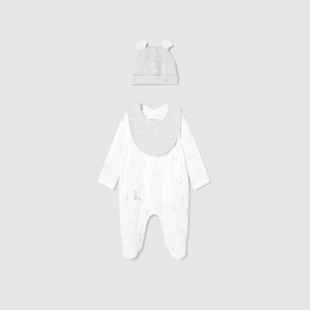 Set Regalo Pijama Largo Recién Nacido Blanco Mayoral