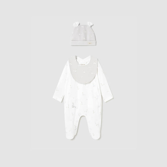 Set Regalo Pijama Largo Recién Nacido Blanco Mayoral