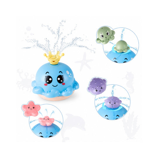 Juguete de Baño Pulpo Rociador de Agua Automático