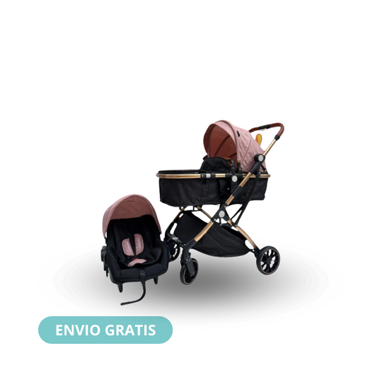 Coche Moises Small 3 en 1 Rosa Maxibaby