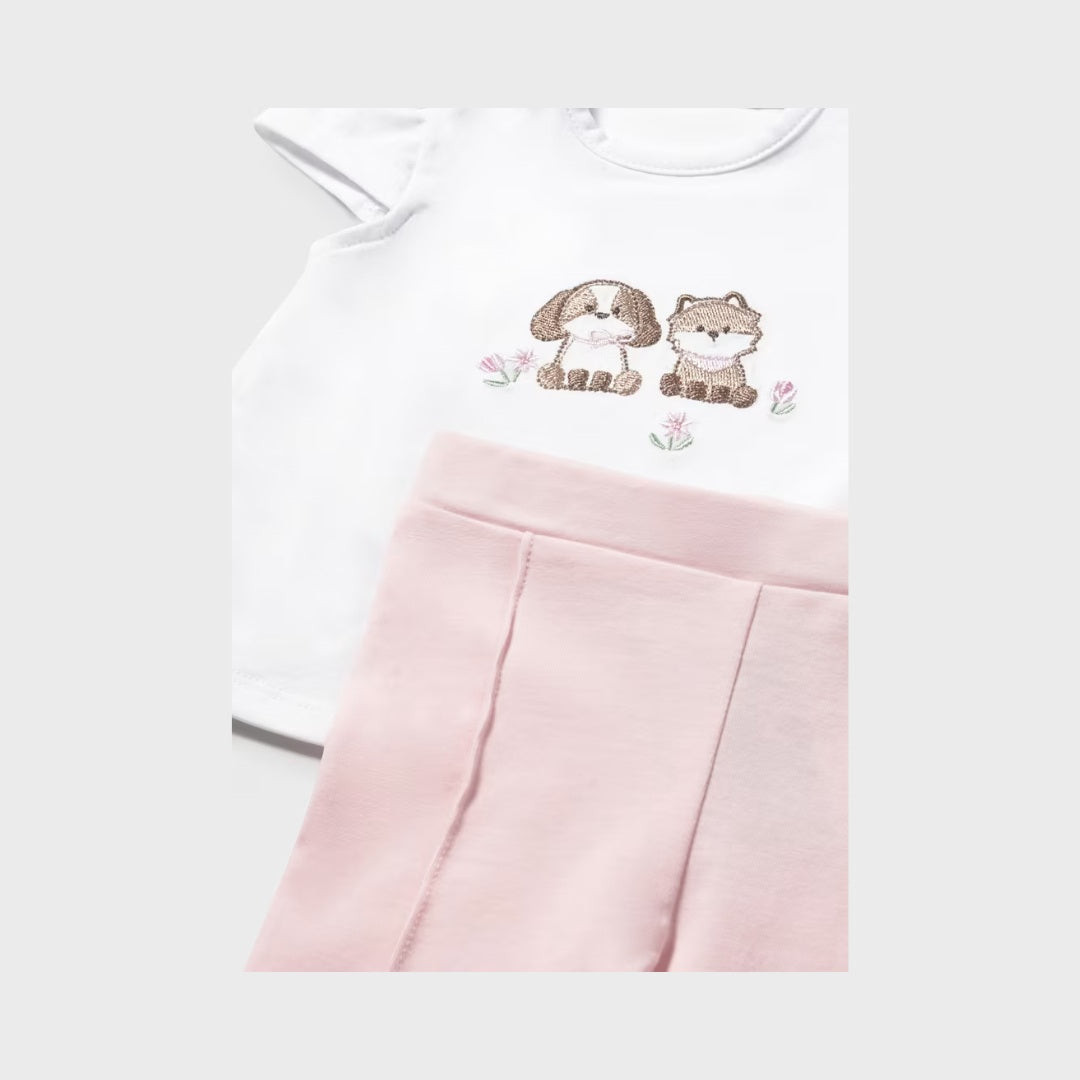 Conjunto 3 Piezas Con Chaqueta Recien Nacida Rosa Baby Mayoral