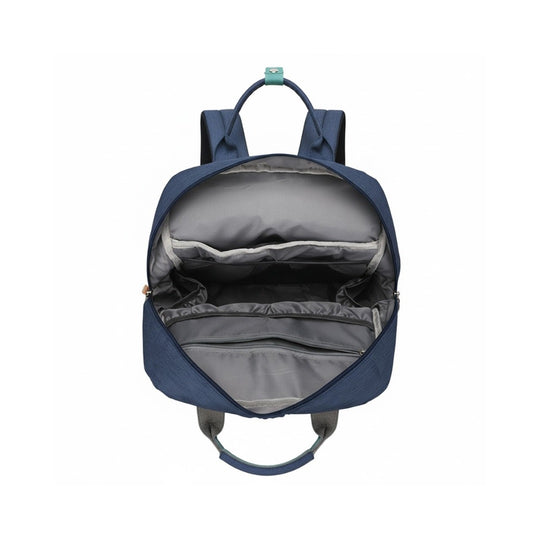 Pañalera Tipo Morral Multifuncional Zius + Accesorios Azul Oscuro