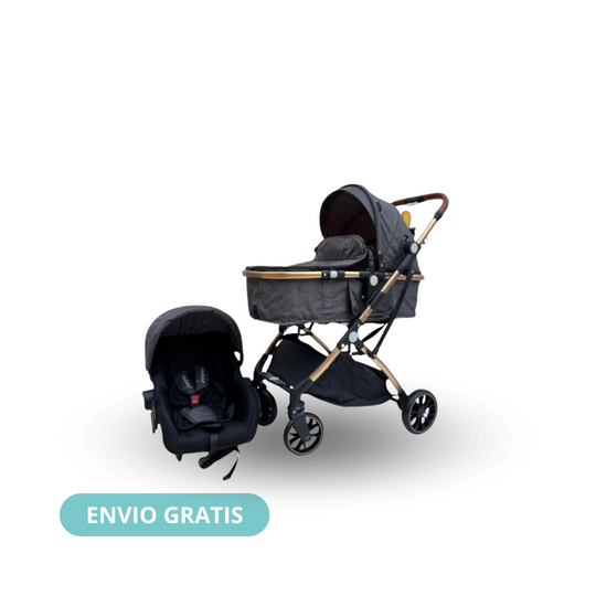 Coche Moises Small 3 en 1 Gris Maxibaby