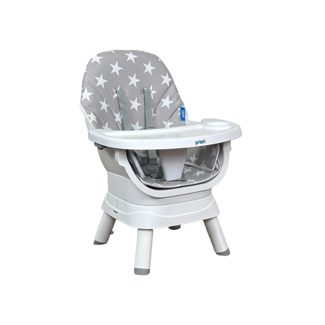 Silla Comedor Bebé 12en1 Priori Yae Gris