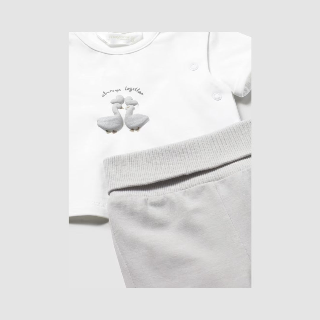Chandal 3 Piezas Recien Nacido Plata Mayoral