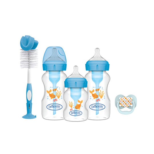 Set de Teteros Anti-Colic Options+ Oceano Azul Dr. Brown´s