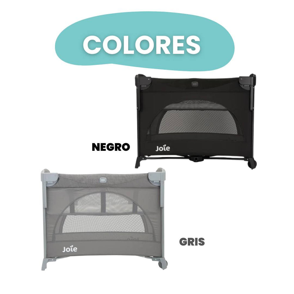 Combo Corral Cuna Colecho Kubbie Baby Joie + Colchón + Forro Antifluido + Sábanas Beige Cloudbaby