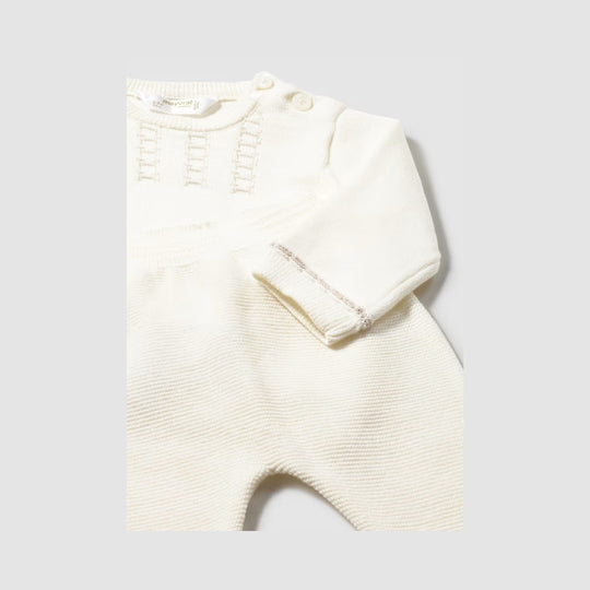 Conjunto Polaina y Jersey Tricot Recién Nacido Ceramica Mayoral