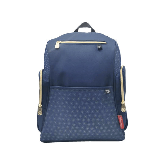 Pañalera Tipo Morral + Cambiador Fisher Price Loop Pack Azul Oscuro