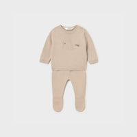 Conjunto Polaina y Jersey Tricot Recién Nacido Topo Mayoral