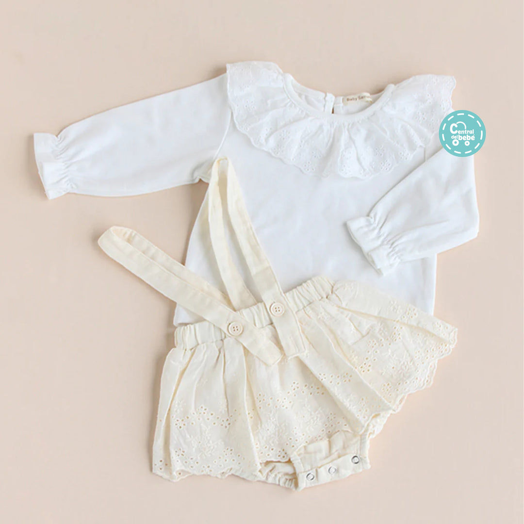 Set Jardinera y Blusa Lily babysamuu