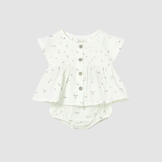 Conjunto Cubrepañal Y Blusa Recien Nacida Ceramica Mayoral