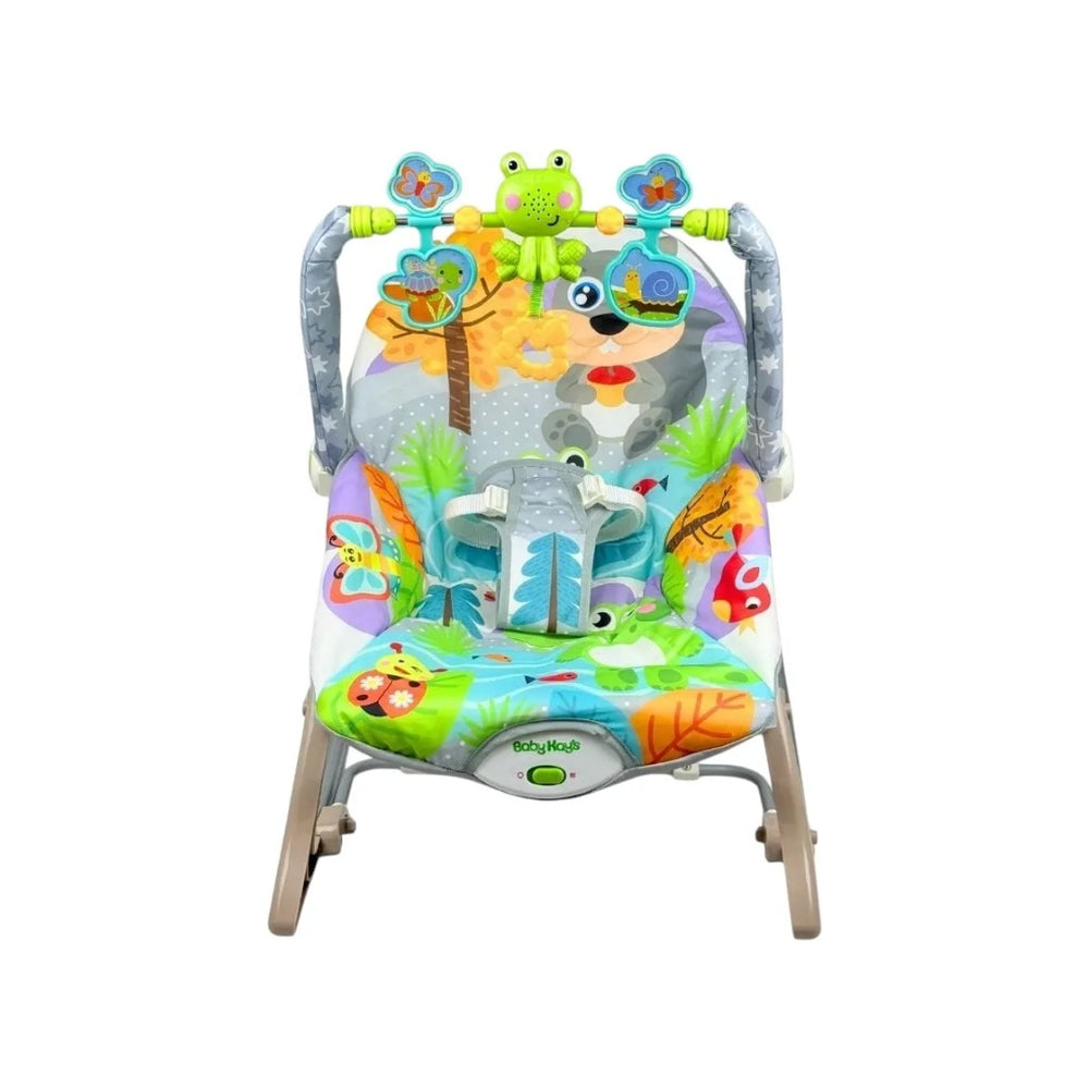 Silla Mecedora Rocker Rana Ardilla Gris