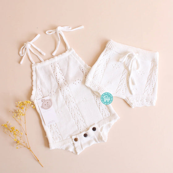 Set Tejido Short y Mameluco Taylor babysamuu