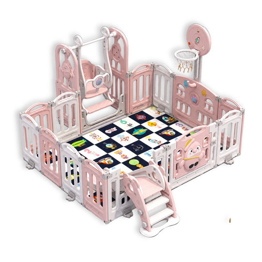 Parque Corral de Juegos X6 Diverpark Baby Cuchi Rosa