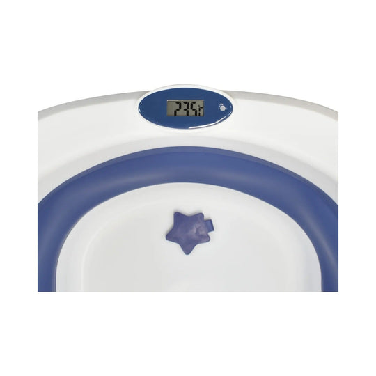 Bañera Tina Cambiador + Cojín y Termómetro Stand Priori Azul