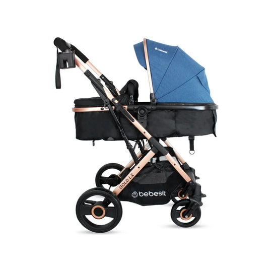 Coche Para Bebé Travel System Gold Lx Azul Bebesit