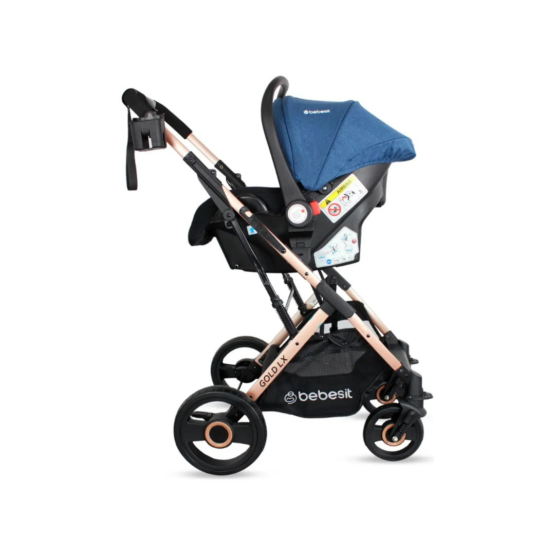 Coche Para Bebé Travel System Gold Lx Azul Bebesit