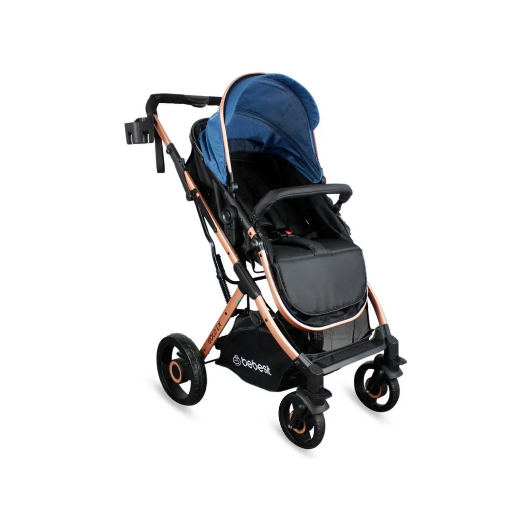 Coche Para Bebé Travel System Gold Lx Azul Bebesit