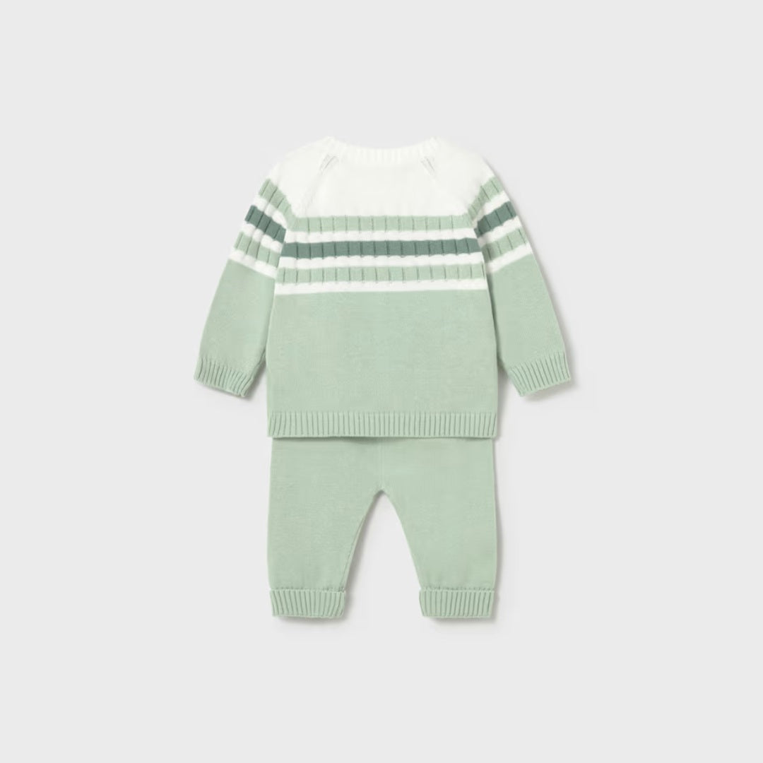 Conjunto Polaina y Jersey Tricot Recién Nacido Alga Mayoral