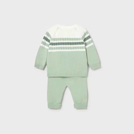 Conjunto Polaina y Jersey Tricot Recién Nacido Alga Mayoral