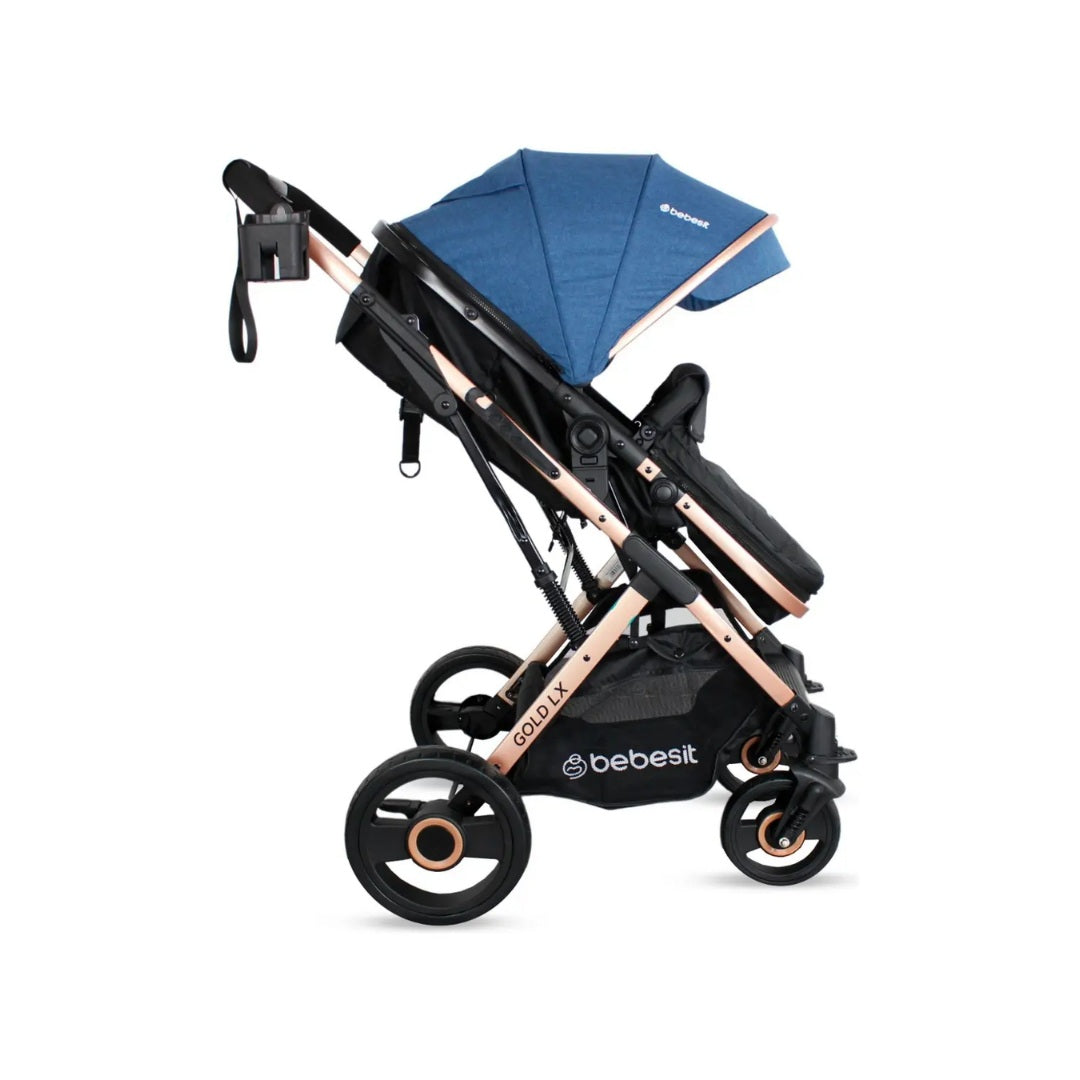 Coche Para Bebé Travel System Gold Lx Azul Bebesit