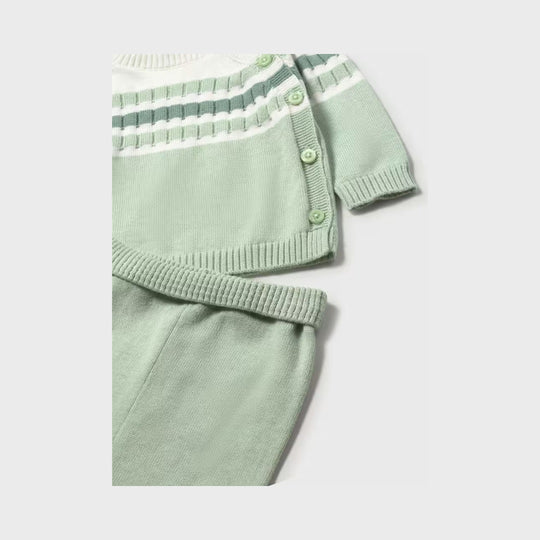 Conjunto Polaina y Jersey Tricot Recién Nacido Alga Mayoral