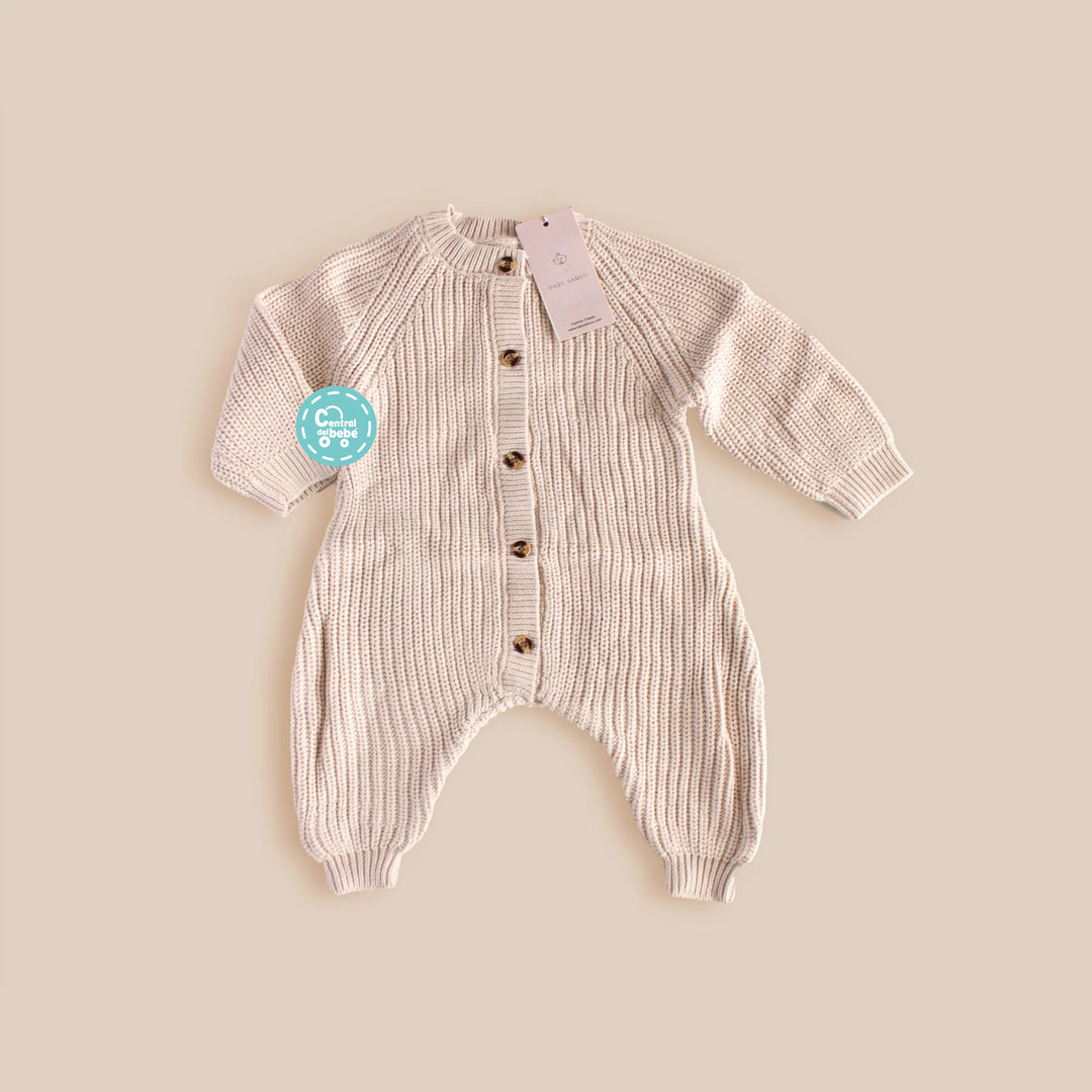 Enterizo Tejido Beige babysamuu