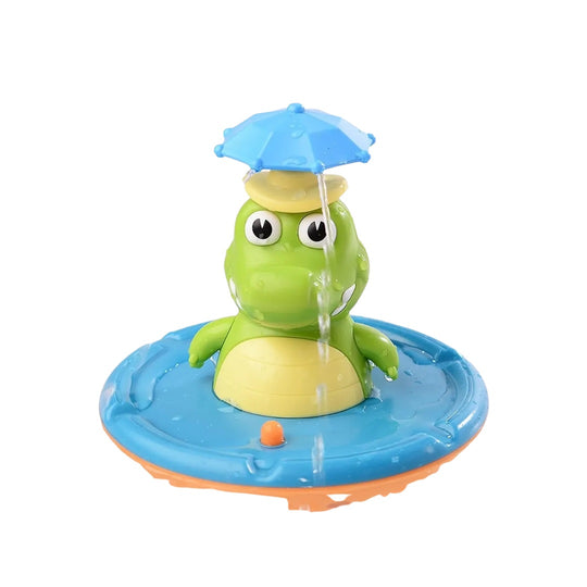 Juguete Para Baño Led y Splash Rociador Cocodrilo