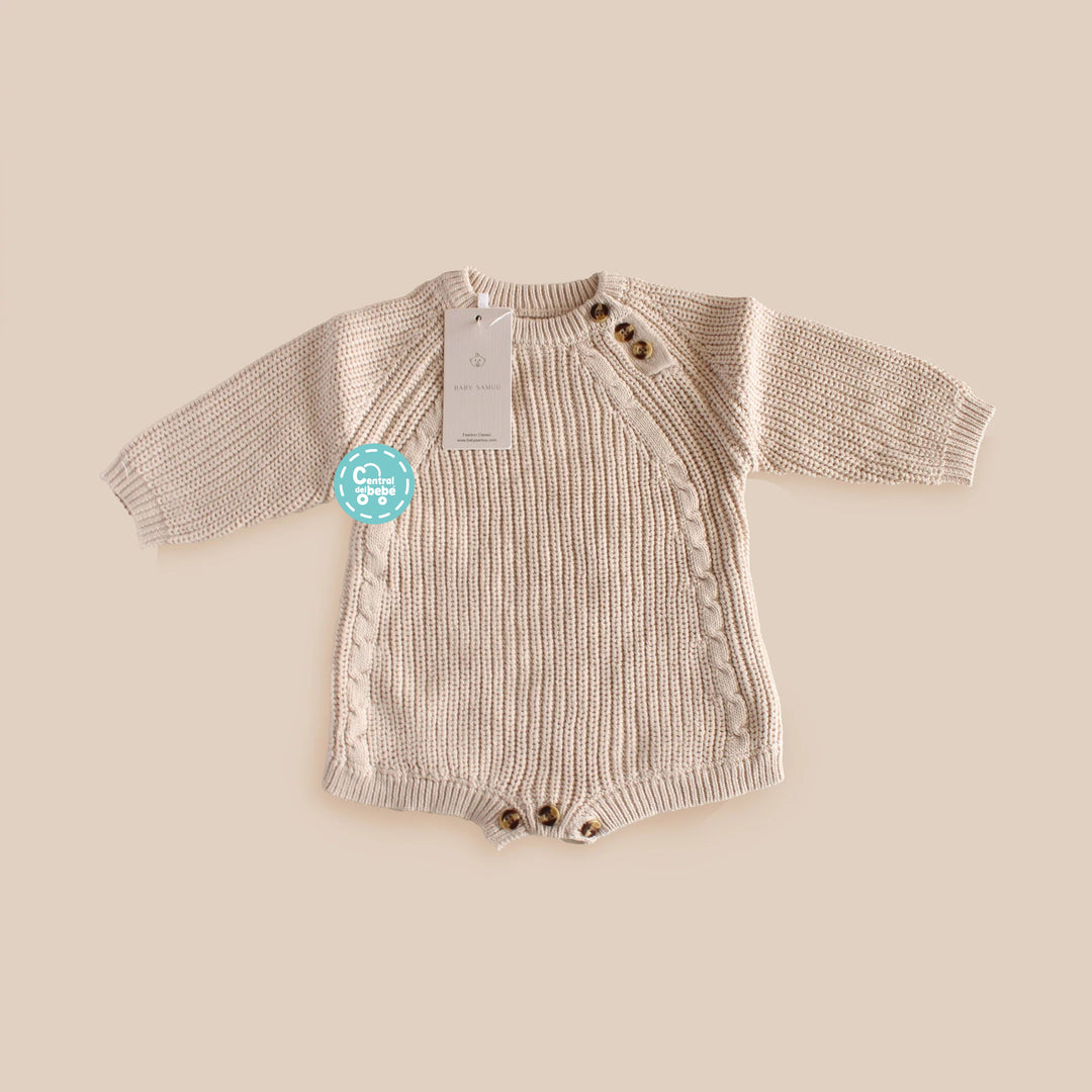 Mameluco Tejido Beige babysamuu