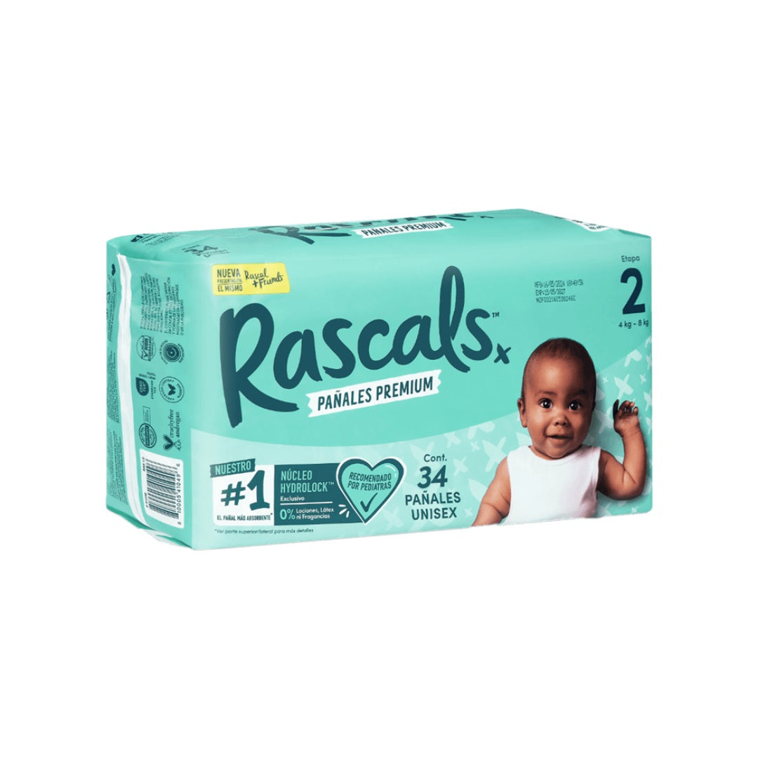 Pañales T2 x34 Unds Rascals