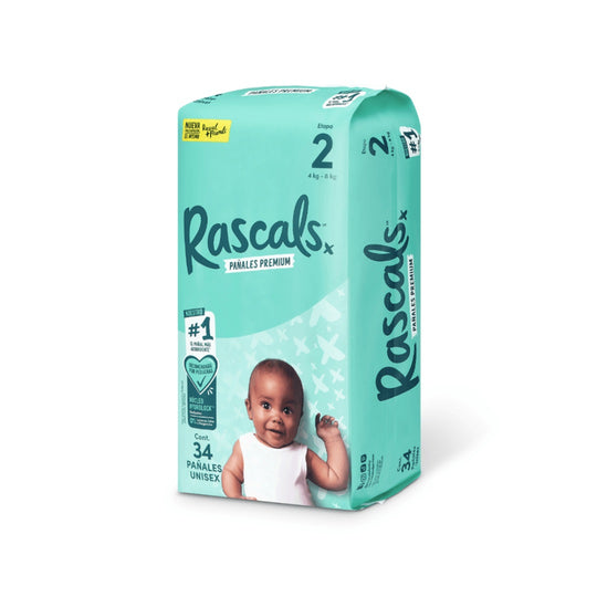 Pañales T2 x34 Unds Rascals