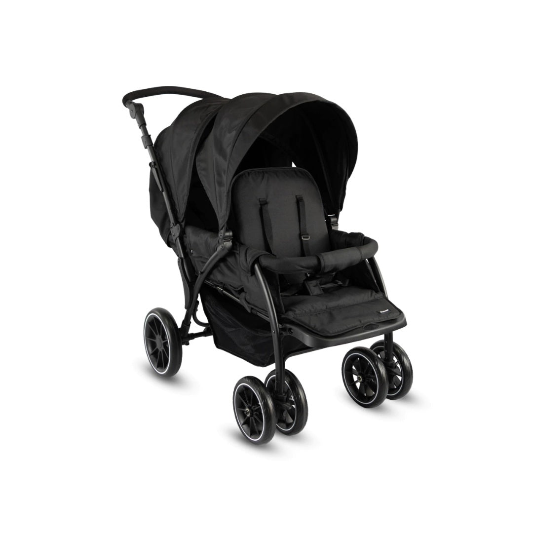 Coche Para Bebé Gemelar Bivo Premium Bebesit Negro