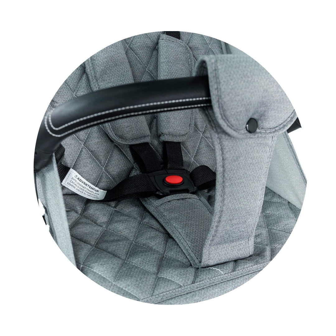 Coche Para Bebé Compacto Pixel Gris Bebesit