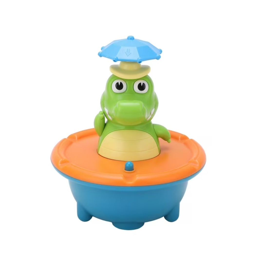 Juguete Para Baño Led y Splash Rociador Cocodrilo
