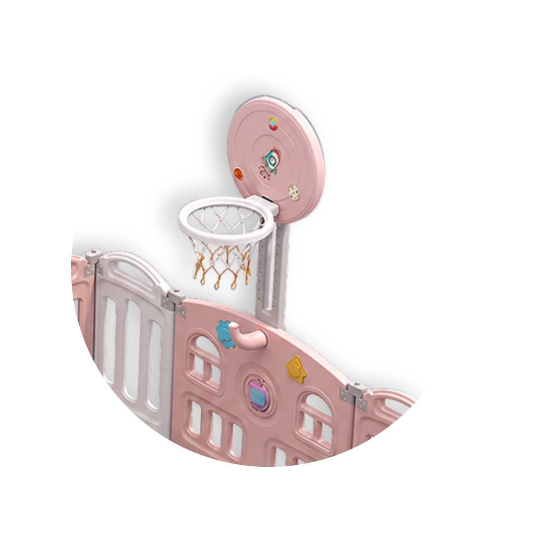 Parque Corral de Juegos X6 Diverpark Baby Cuchi Rosa