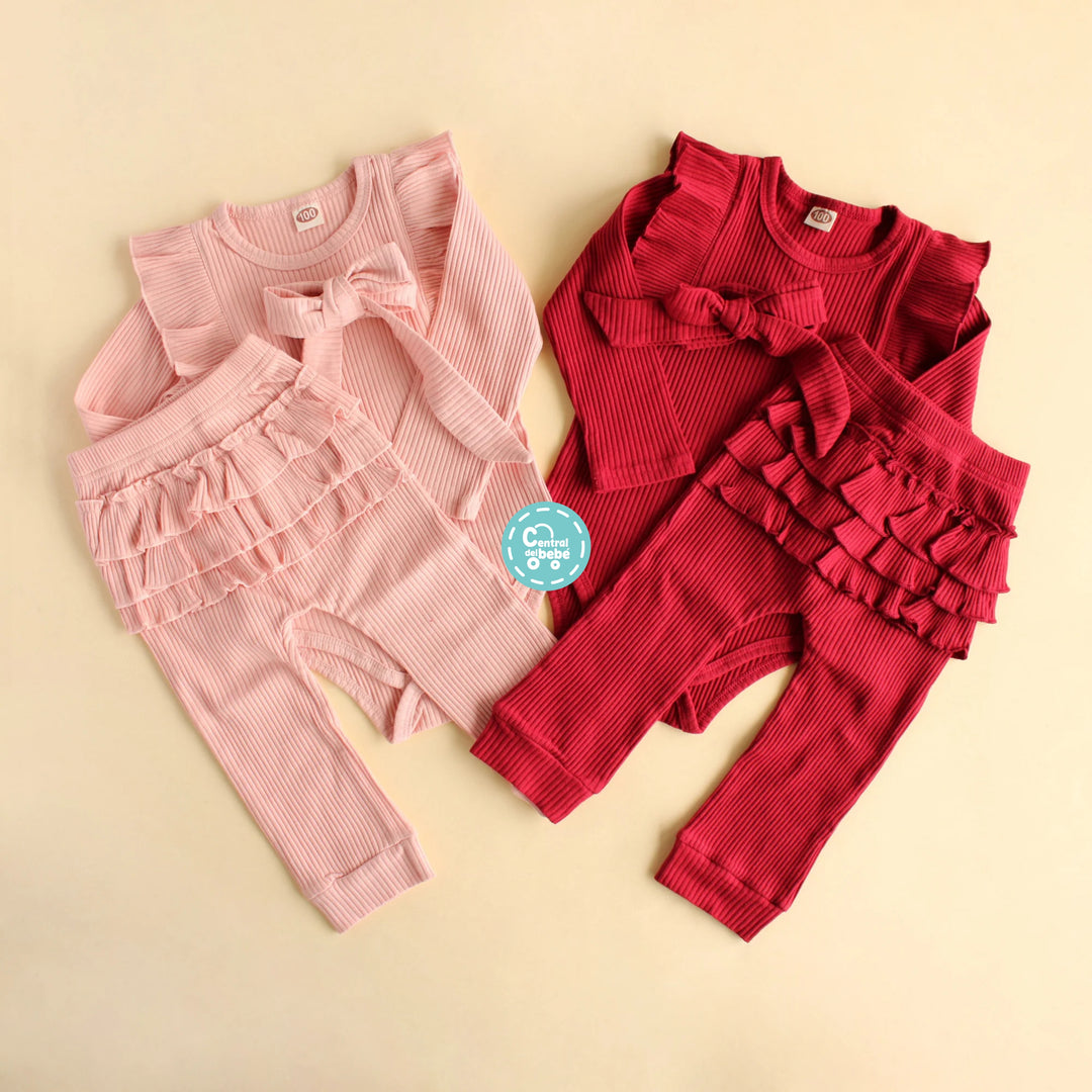 Set de Mameluco, Diadema y Pantalón babysamuu