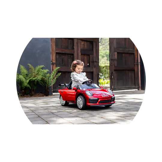 Automóvil Eléctrico 718 Cayman Rojo Metalizado 6V