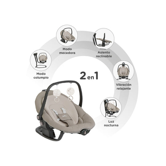 Silla Mecedora Serina 2 en 1 Joie Hazelnut