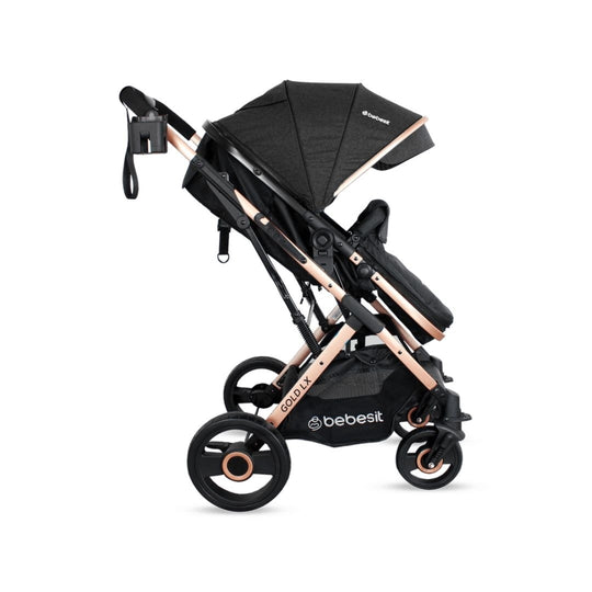 Coche Para Bebé Moises Gold Lx Negro Bebesit